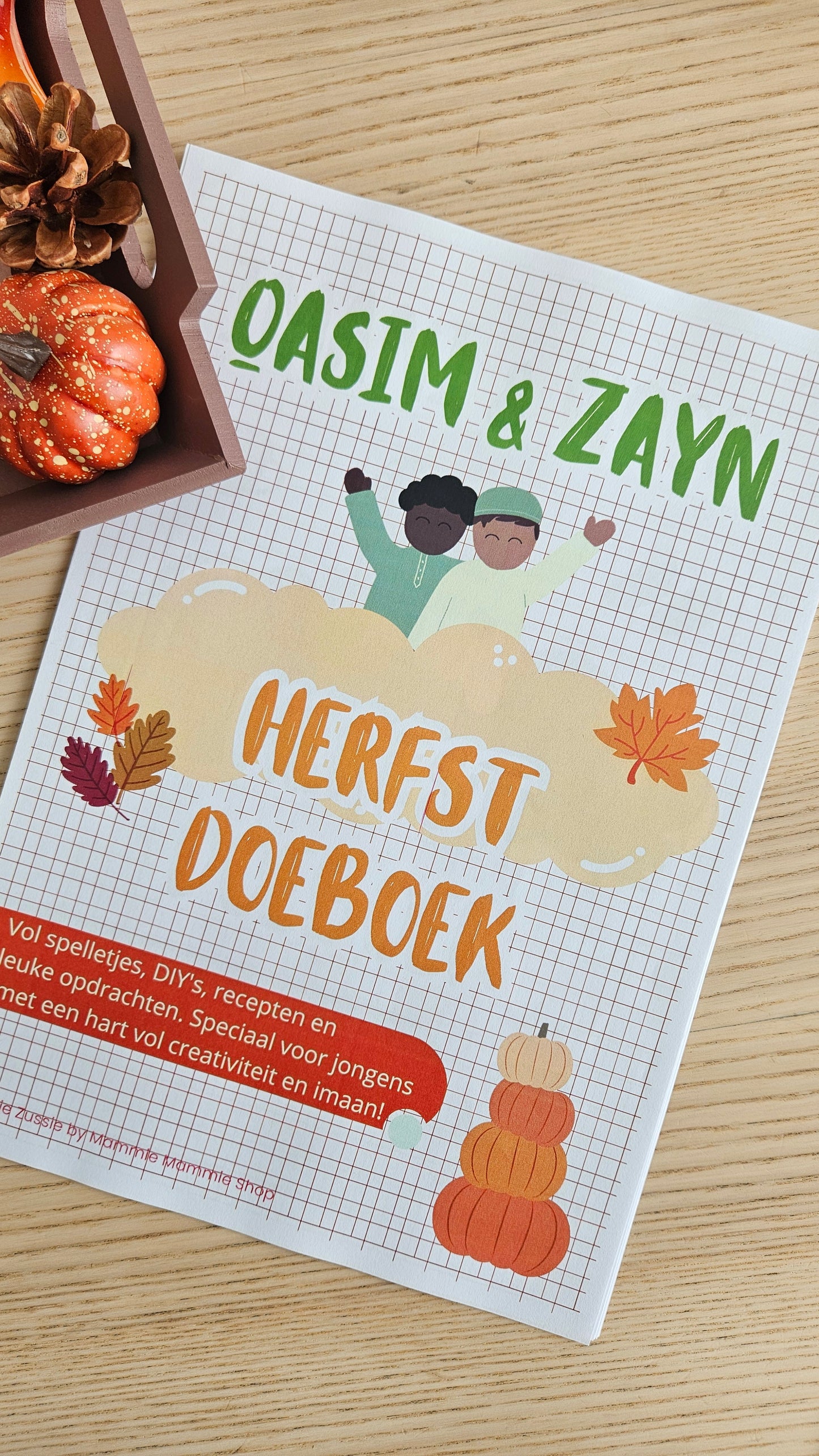 Qasim & Zayn Herfst Doeboek voor jongens