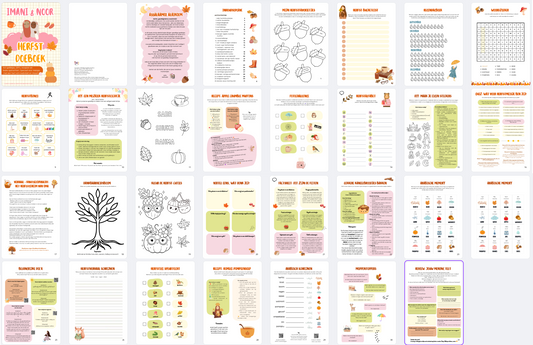 Imani & Noor Herfst Doeboek voor meiden