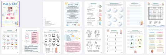 Winter doeboek islamitisch voor meisjes