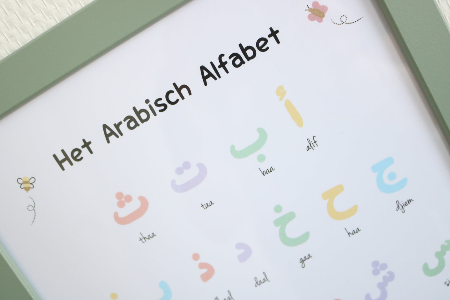 het arabisch alfabet voor kinderen