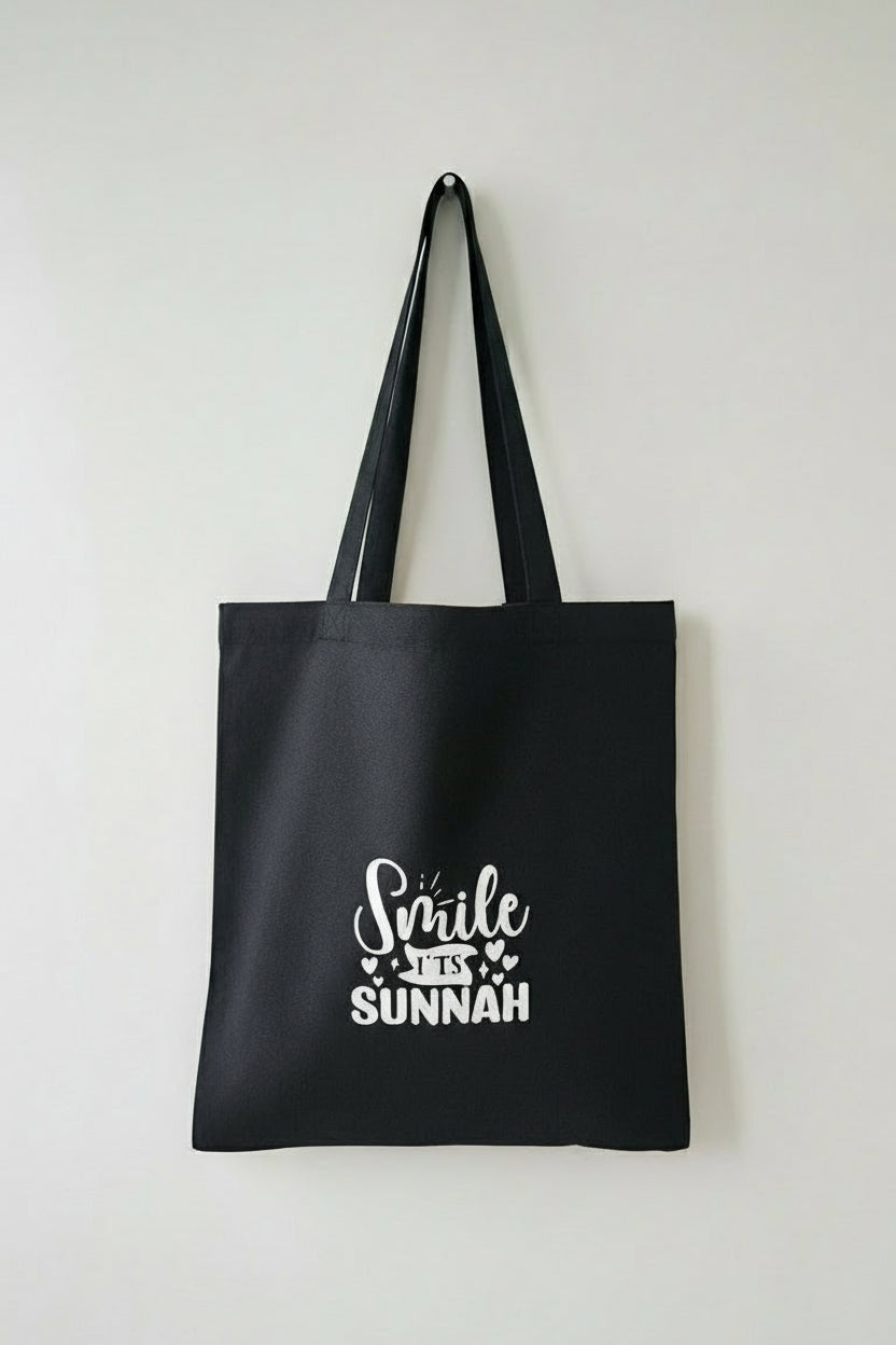 Islamitische totebag - smile its sunnah