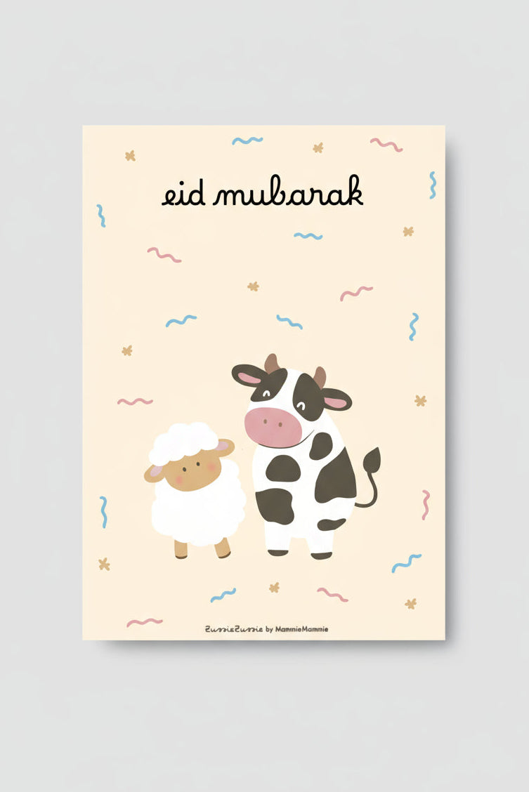 kaart eid al adha kinderen