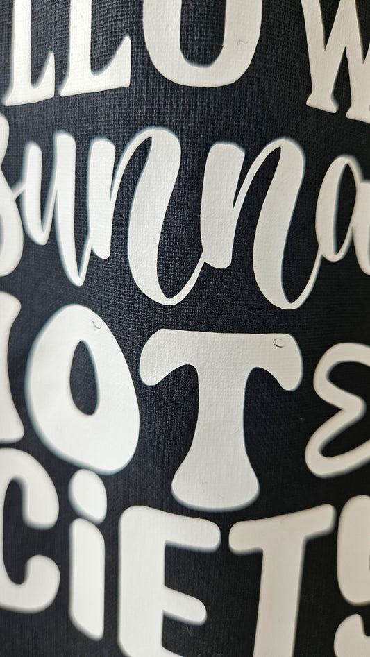 Zwarte islamitische totebag - Follow the sunnah not society