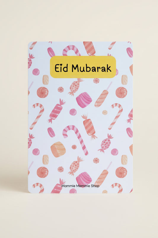 vrolijke kaart suikerfeest voor kinderen