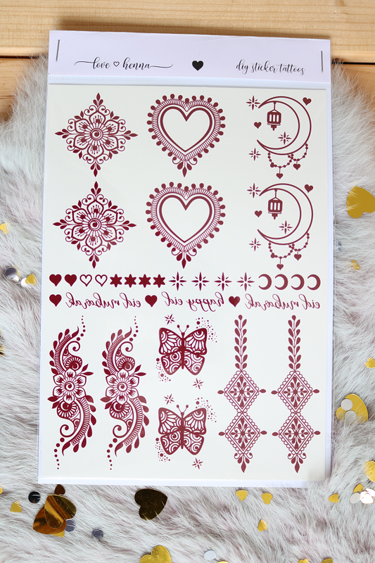 Henna tattoos voor meisjes