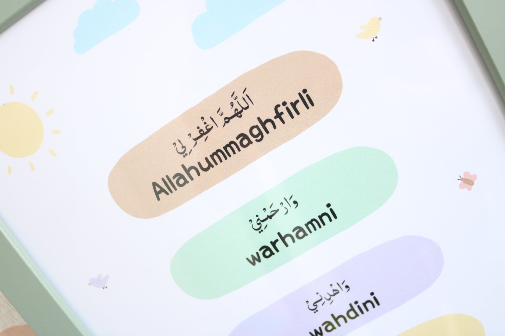 A4 islamitische poster kinderkamer