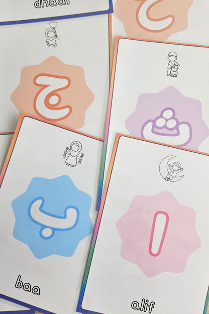 Arabisch alfabet voor peuters en kleuters kleikaarten