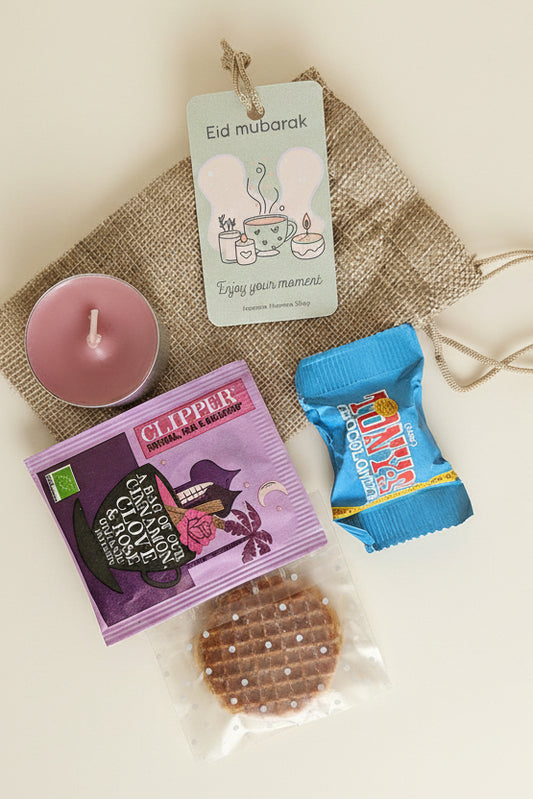 Eid mubarak jute zakje