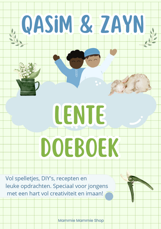 Qasim & Zayn Lente Doeboek voor jongens