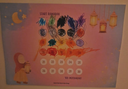Ramadan kalender voor peuter kleuter