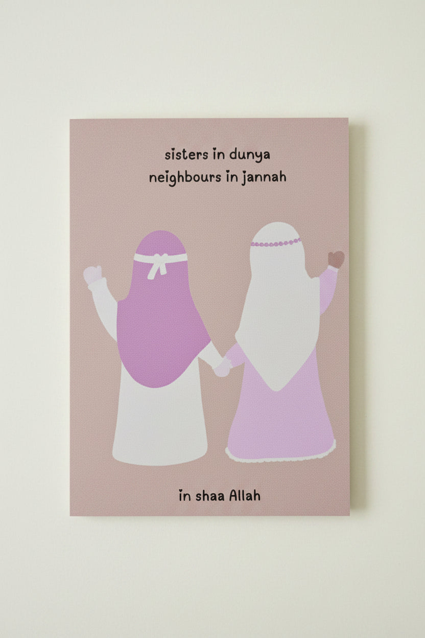 Zusterschap islam kaartjes