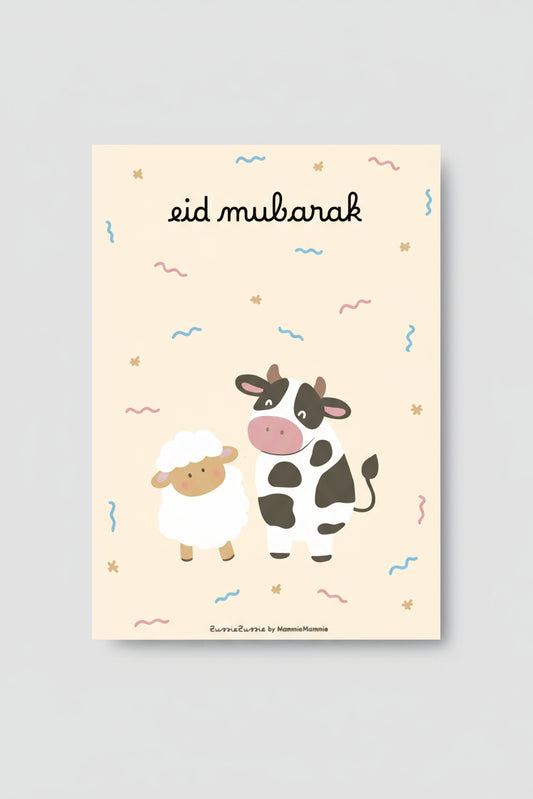 kaart eid al adha kinderen