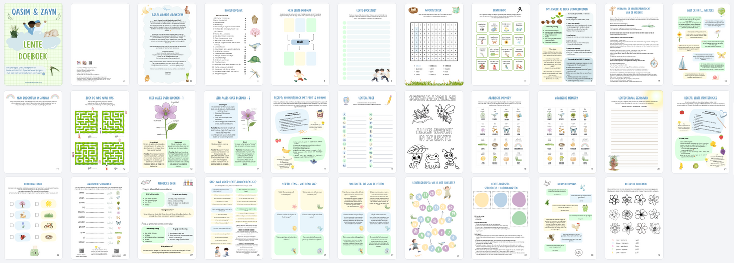 Qasim & Zayn Lente Doeboek voor jongens