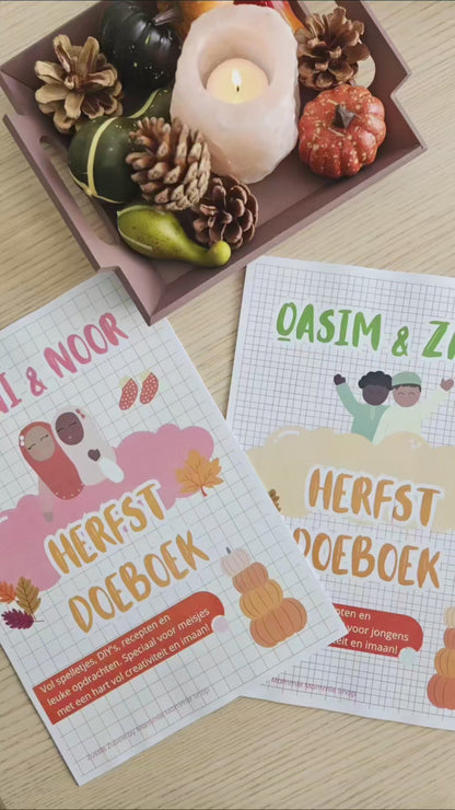 Qasim & Zayn Herfst Doeboek voor jongens