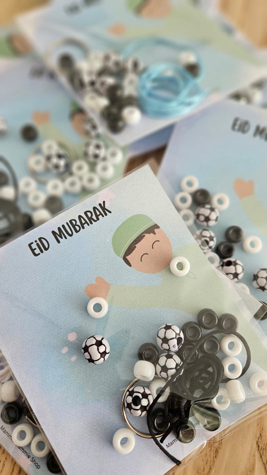Eid DIY sleutelhanger - traktatiekaart voor jongens