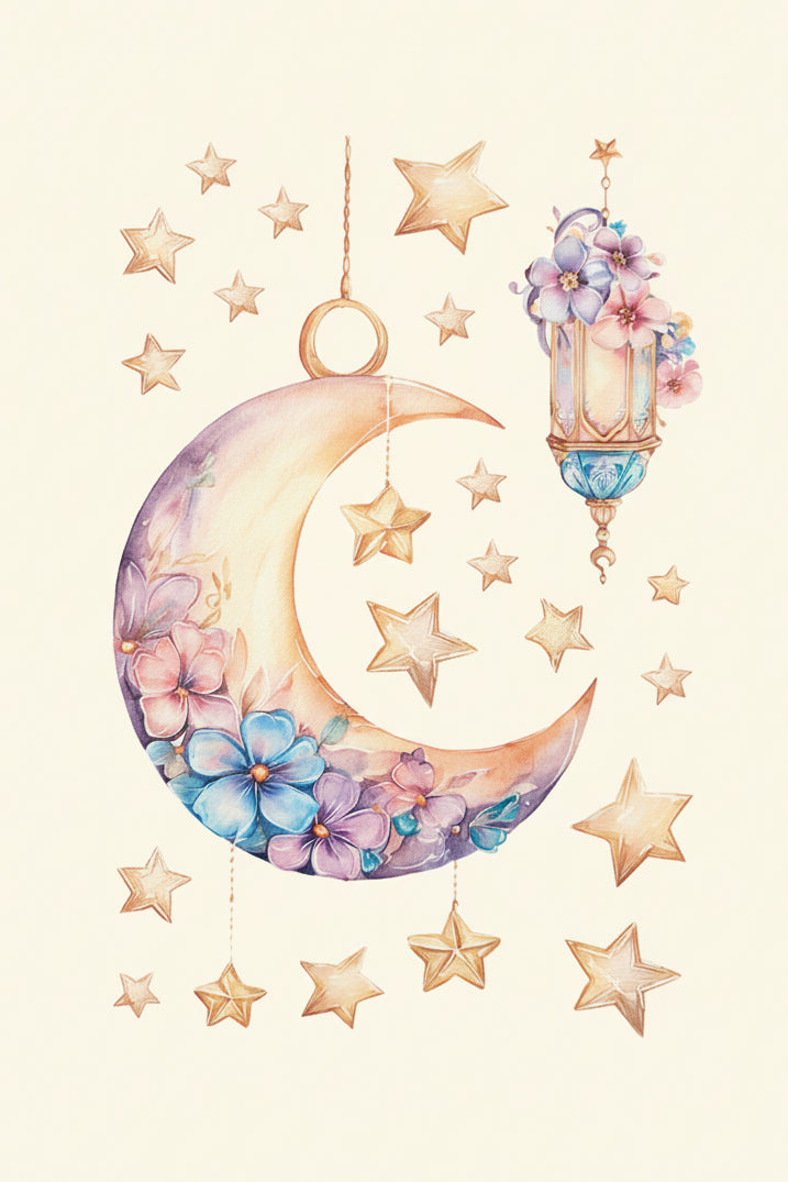 Muur- raamstickers Ramadan en Eid lantaarns