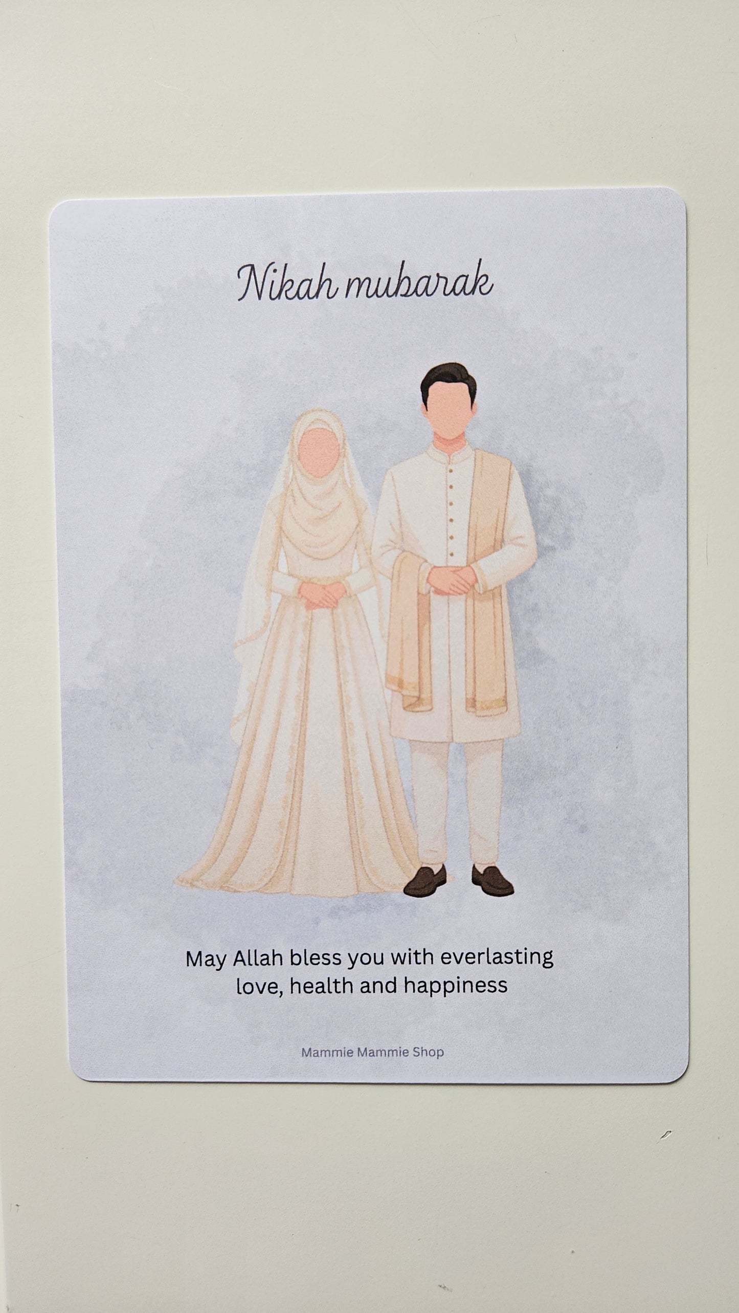 Huwelijk kaart: nikah mubarak