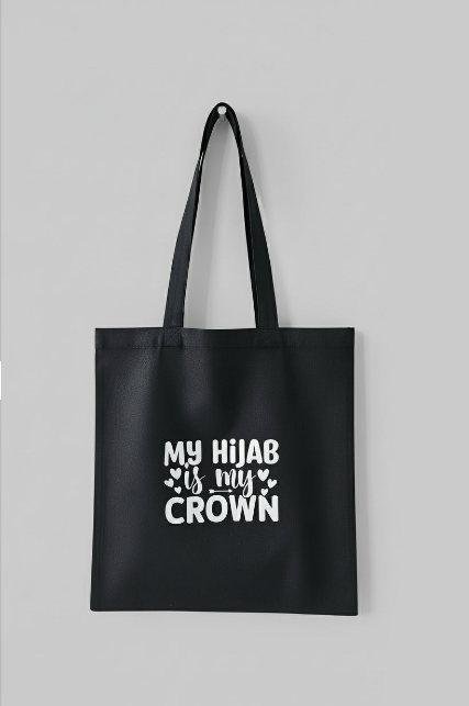 totebag my hijab is my crown