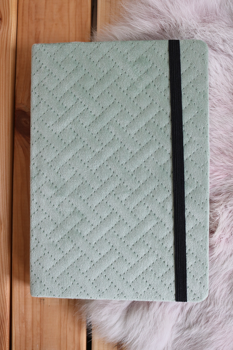 Gepersonaliseerd notitieboek A5 (groen stof)